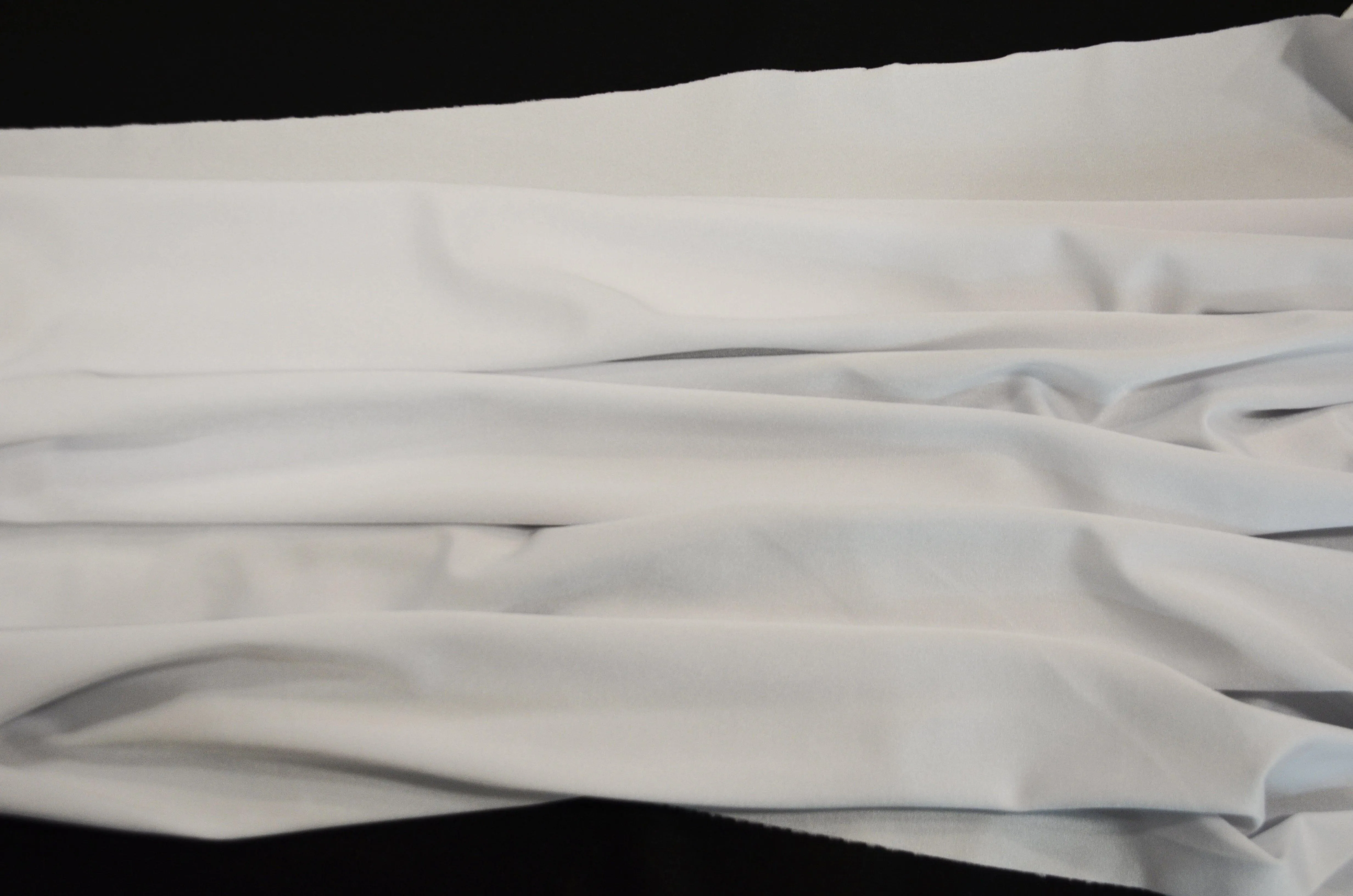 Yoga Spandex Fabric | 60" Wide | Active Wear and Sportswear Fabric | Poly Spandex for Digital Printing | Slight Sheen 4 Way Stretch Knit | White and Black Color |