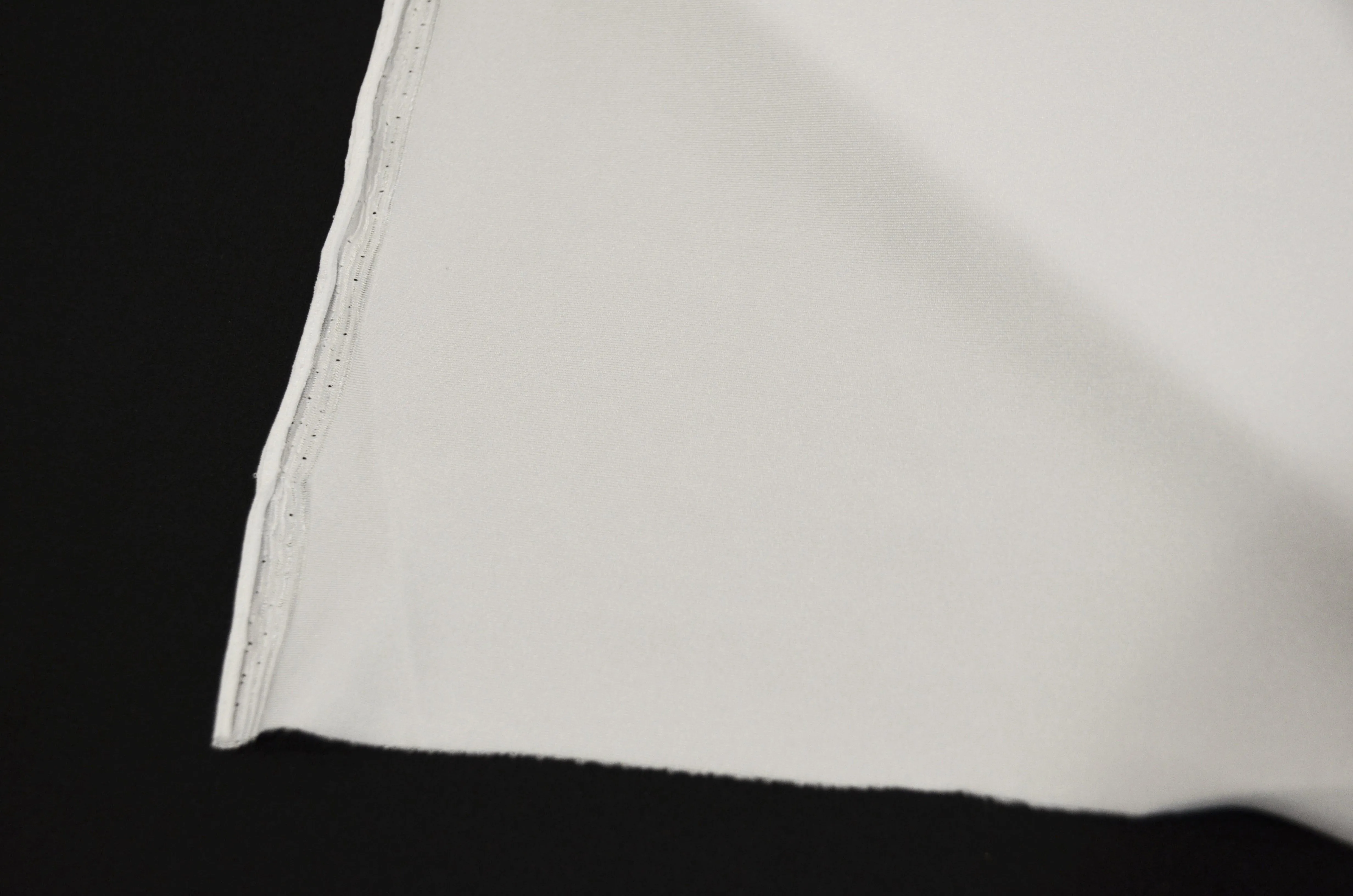 Yoga Spandex Fabric | 60" Wide | Active Wear and Sportswear Fabric | Poly Spandex for Digital Printing | Slight Sheen 4 Way Stretch Knit | White and Black Color |