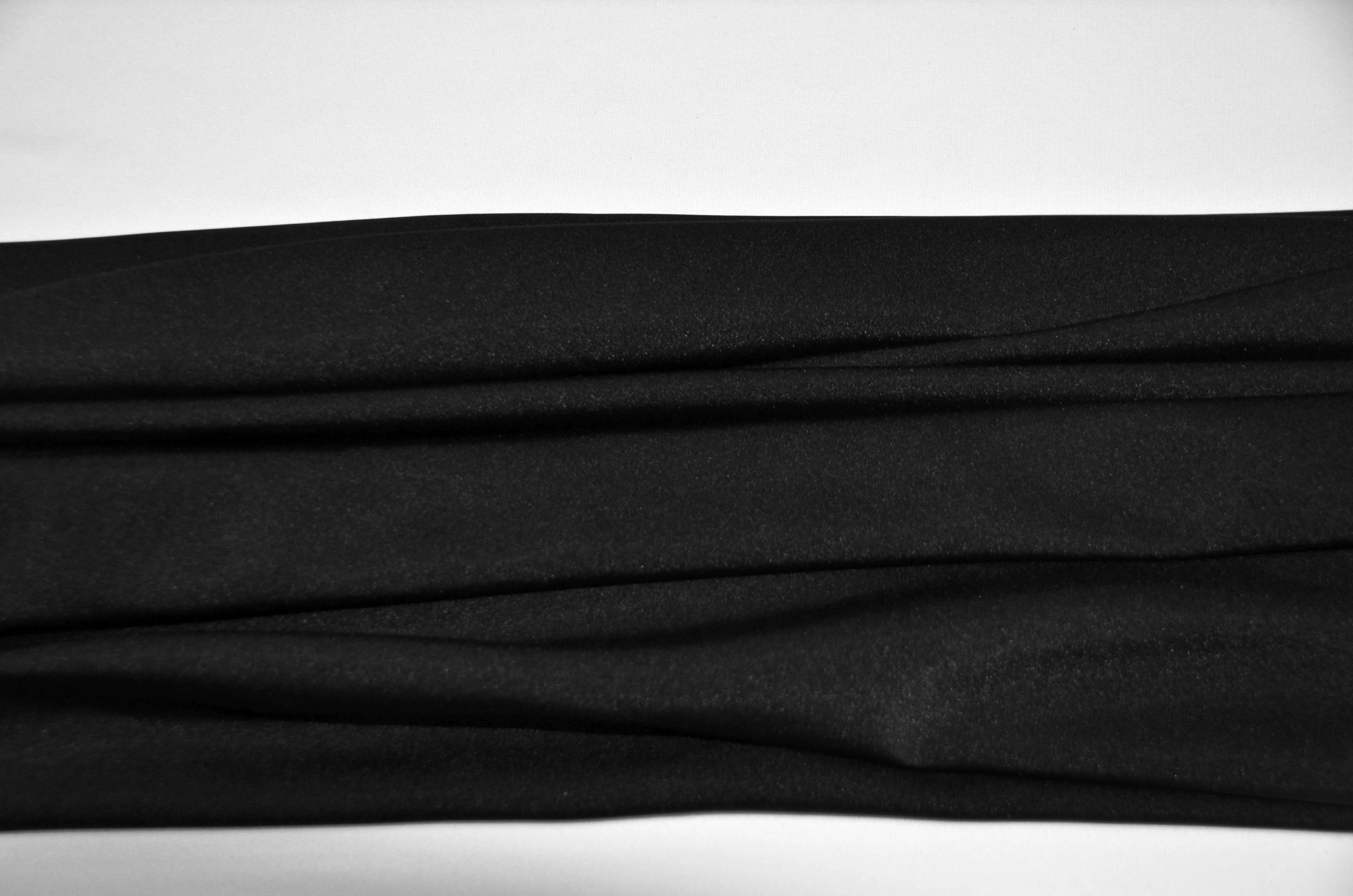 Yoga Spandex Fabric | 60" Wide | Active Wear and Sportswear Fabric | Poly Spandex for Digital Printing | Slight Sheen 4 Way Stretch Knit | White and Black Color |